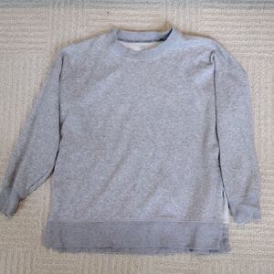 Aerie Gray Crewneck Sweater Classic Knit
